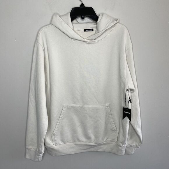 TALENTLESS Womens Pullover Premium Hoodie Sweatshirt NEW Bone Ivory Disick Sz L - Picture 2 of 9